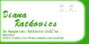 diana ratkovics business card